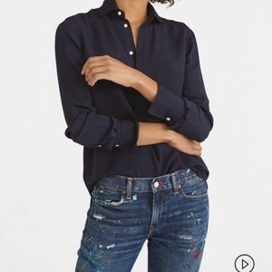 Polo Ralph Lauren Silk Georgette Shirt XLarge